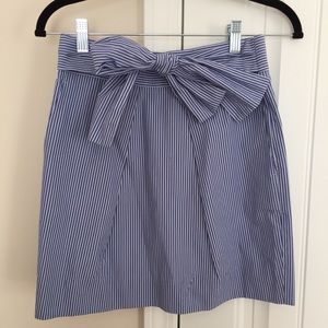 J. Crew Pinstripe Skirt